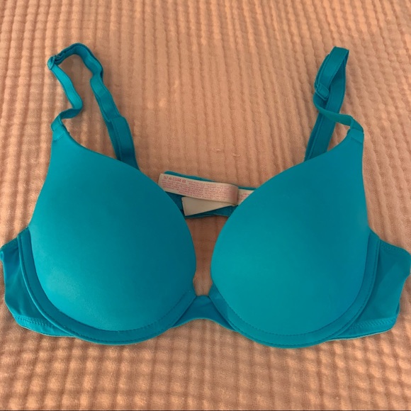 PINK Victoria's Secret Other - VS Pink Teal/Pink Padded Bra 34A